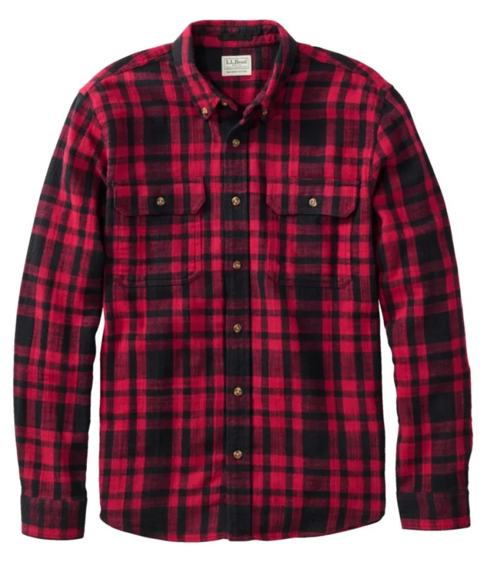 Discount L.L.Bean "Men's 1912 Field Flannel Shirt, Slightly Fitted Untucked Fit, Plaid"