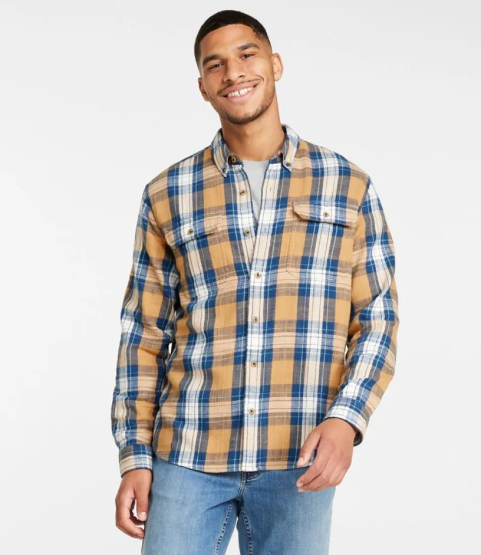 Discount L.L.Bean "Men's 1912 Field Flannel Shirt, Slightly Fitted Untucked Fit, Plaid"
