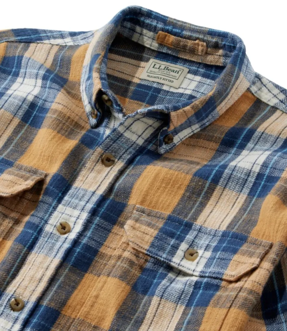 Discount L.L.Bean "Men's 1912 Field Flannel Shirt, Slightly Fitted Untucked Fit, Plaid"