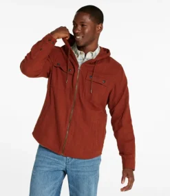 Online L.L.Bean "Men's 1912 Field Flannel Shirt, Hooded, Slightly Fitted Untucked Fit"