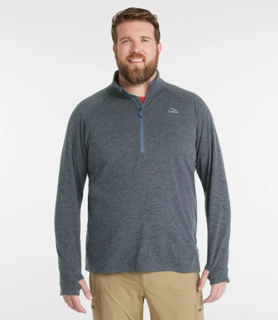 Clearance L.L.Bean "Men's Adventure Grid Fleece, Quarter-Zip"
