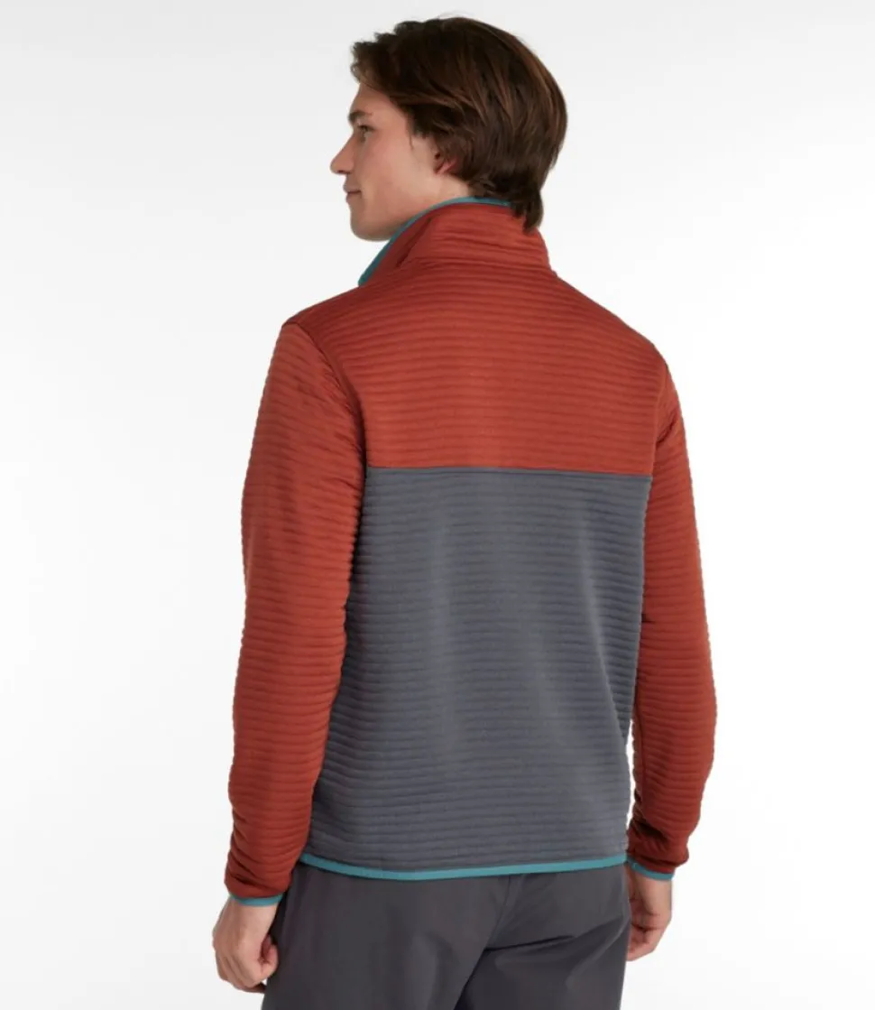 New L.L.Bean "Men's Airlight Knit Pullover, Colorblock" CollegiateBlue/SteelBlue