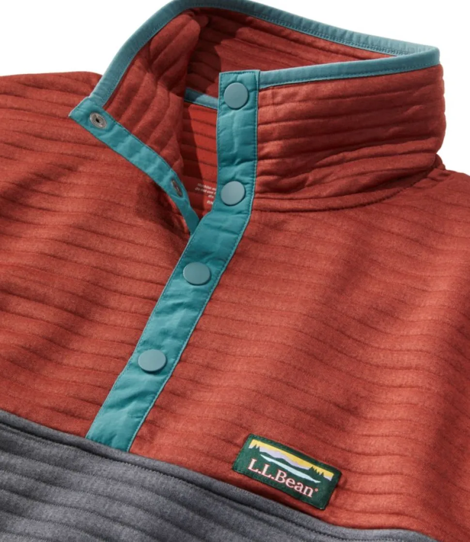 New L.L.Bean "Men's Airlight Knit Pullover, Colorblock" CollegiateBlue/SteelBlue