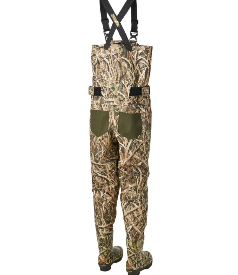 Sale L.L.Bean "Men's Apex Waterfowl Bootfoot Waders with Super Seam Technology" MossyOakShadowGrassBlades