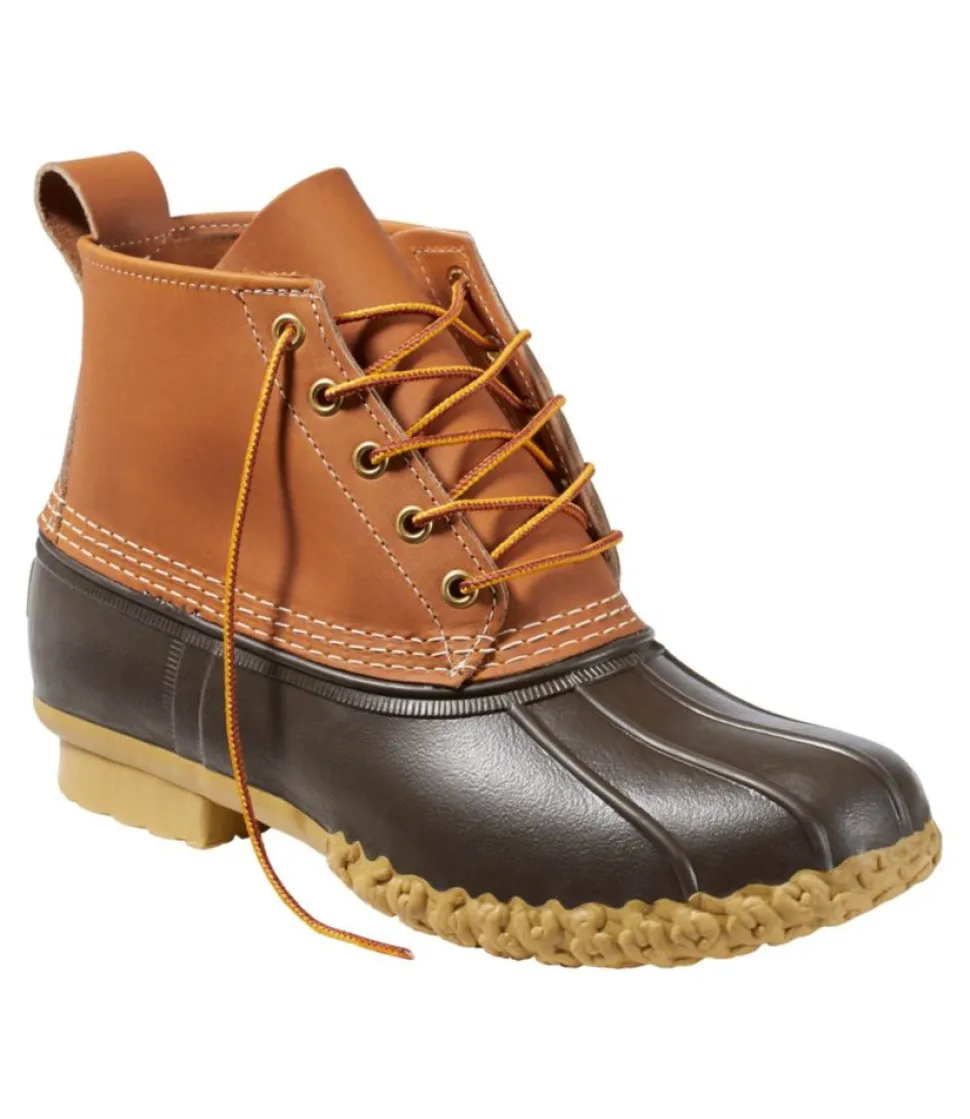 Clearance L.L.Bean "Men's Bean Boots, 6"" Tan/BeanBootBrown/Gum