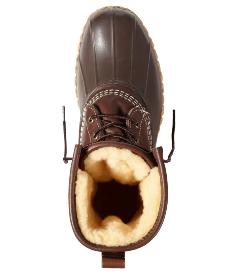 Flash Sale L.L.Bean "Men's Bean Boots, 10" Shearling-Lined" Brown/Brown