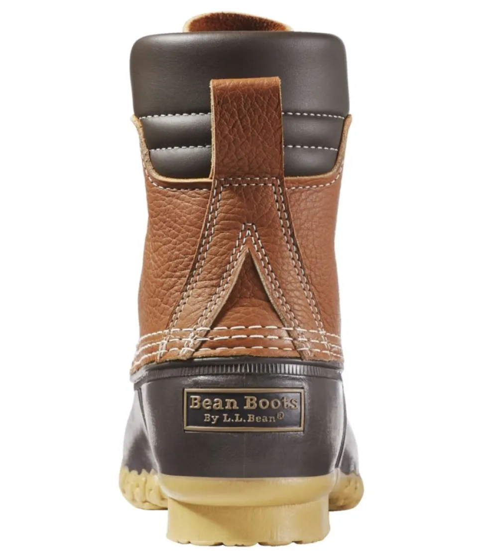 Flash Sale L.L.Bean "Men's Bean Boots, 8" Tumbled Leather" Tan/Brown
