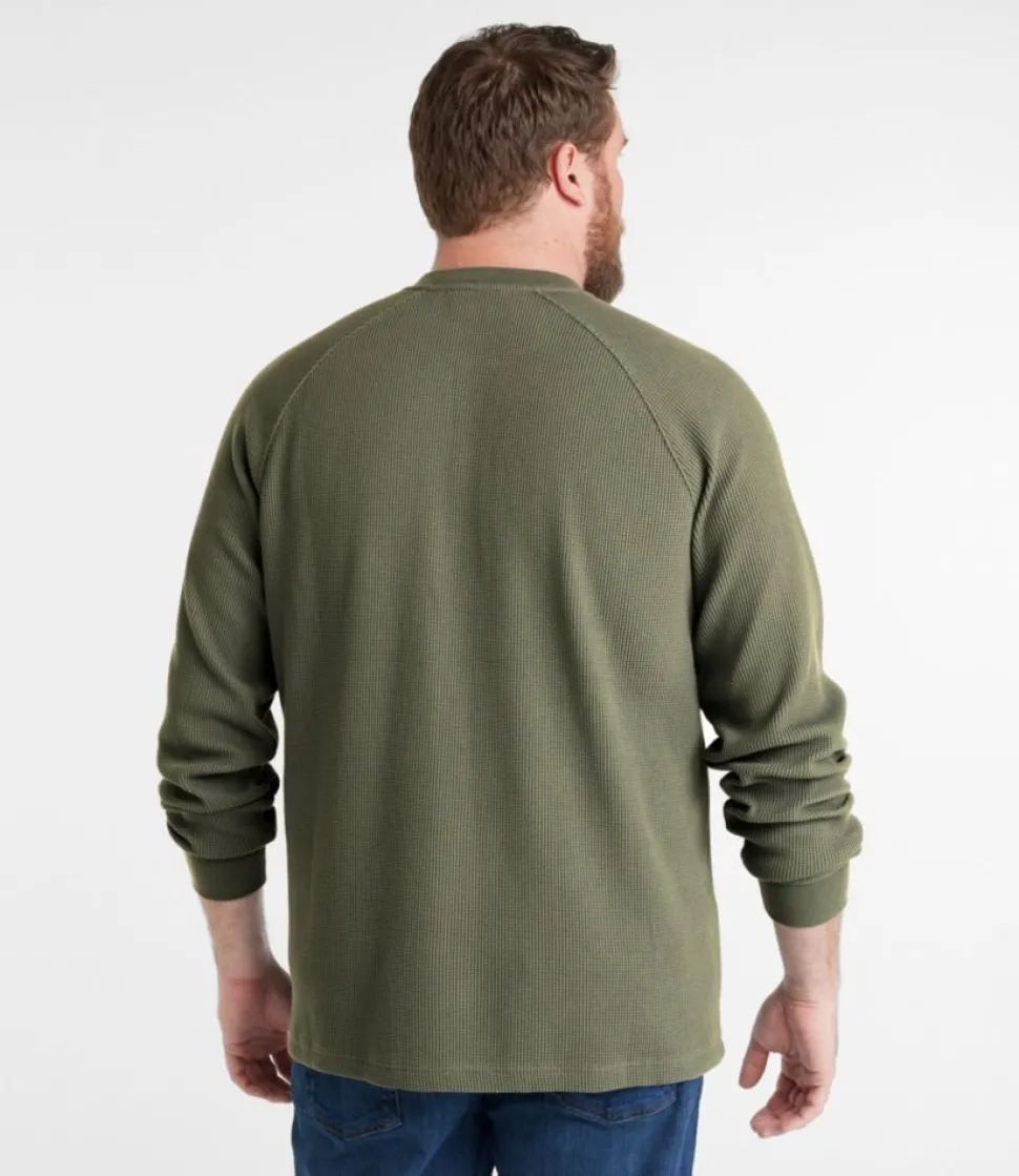 Best Sale L.L.Bean "Men's BeanBuilt Waffle Henley, Traditional Untucked Fit"