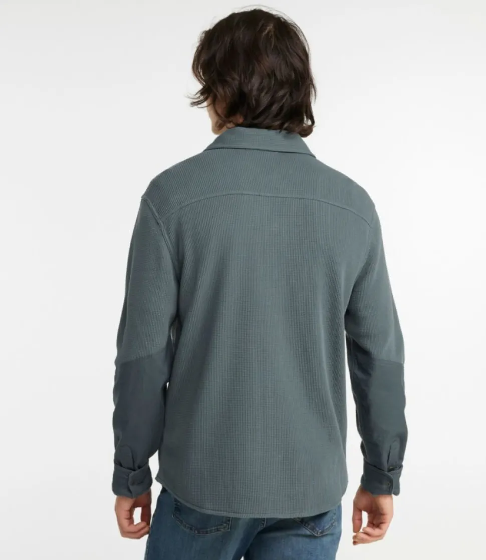 New L.L.Bean "Men's BeanBuilt Waffle Overshirt, Traditional Untucked Fit"