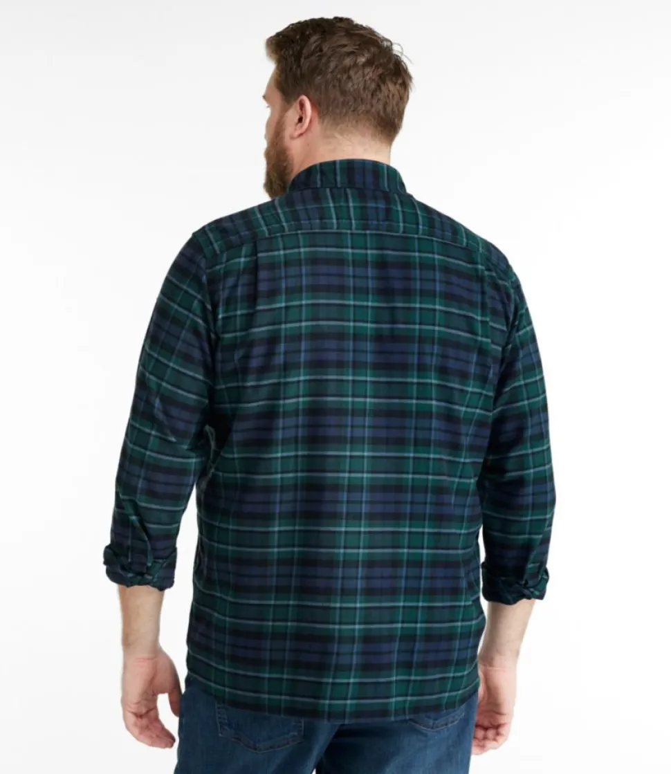 Clearance L.L.Bean "Men's BeanFlex® All-Season Flannel Shirt, Traditional Untucked Fit, Long-Sleeve"