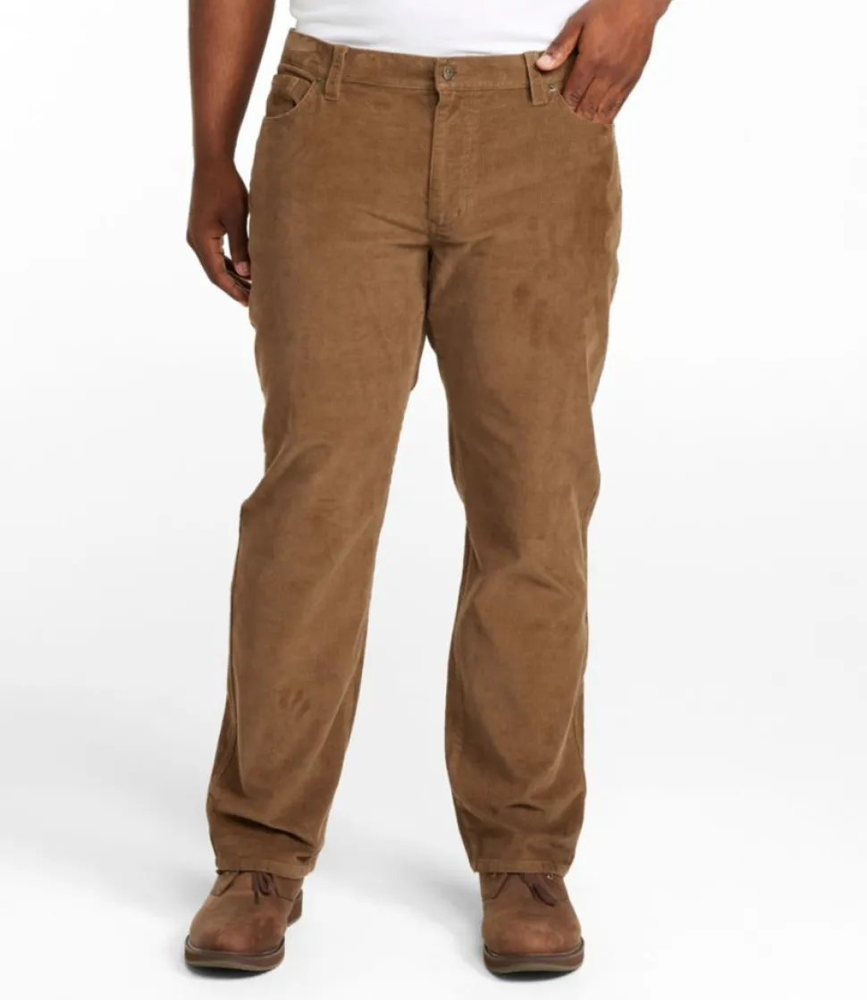 Discount L.L.Bean "Men's BeanFlex® Corduroy Pants, Five-Pocket, Standard Fit, Straight Leg"