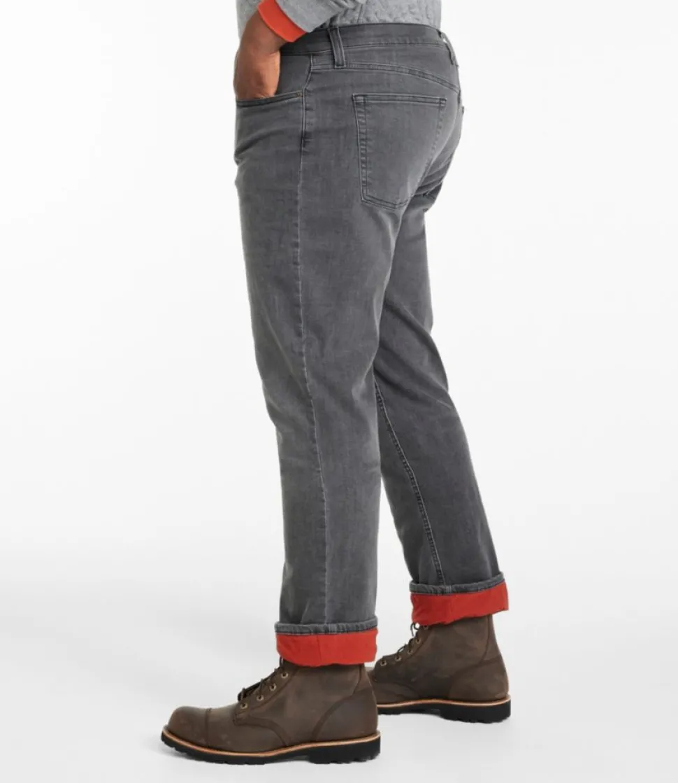 Cheap L.L.Bean "Men's BeanFlex® Jeans, Standard Athletic Fit, Fleece-Lined"
