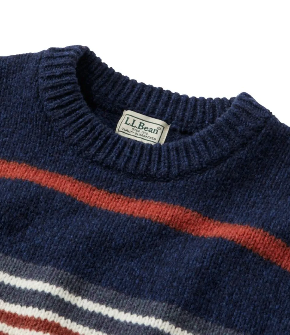 Cheap L.L.Bean "Men's Bean's Classic Ragg Wool Sweater, Crewneck, Stripe"