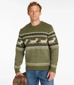 Online L.L.Bean "Men's Bean's Classic Ragg Wool Sweater, Crewneck, Fair Isle"
