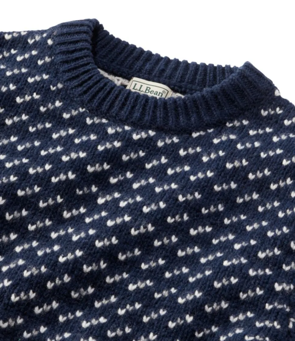 Best Sale L.L.Bean "Men's Bean's Classic Ragg Wool Sweater, Crewneck, Bird's-Eye"