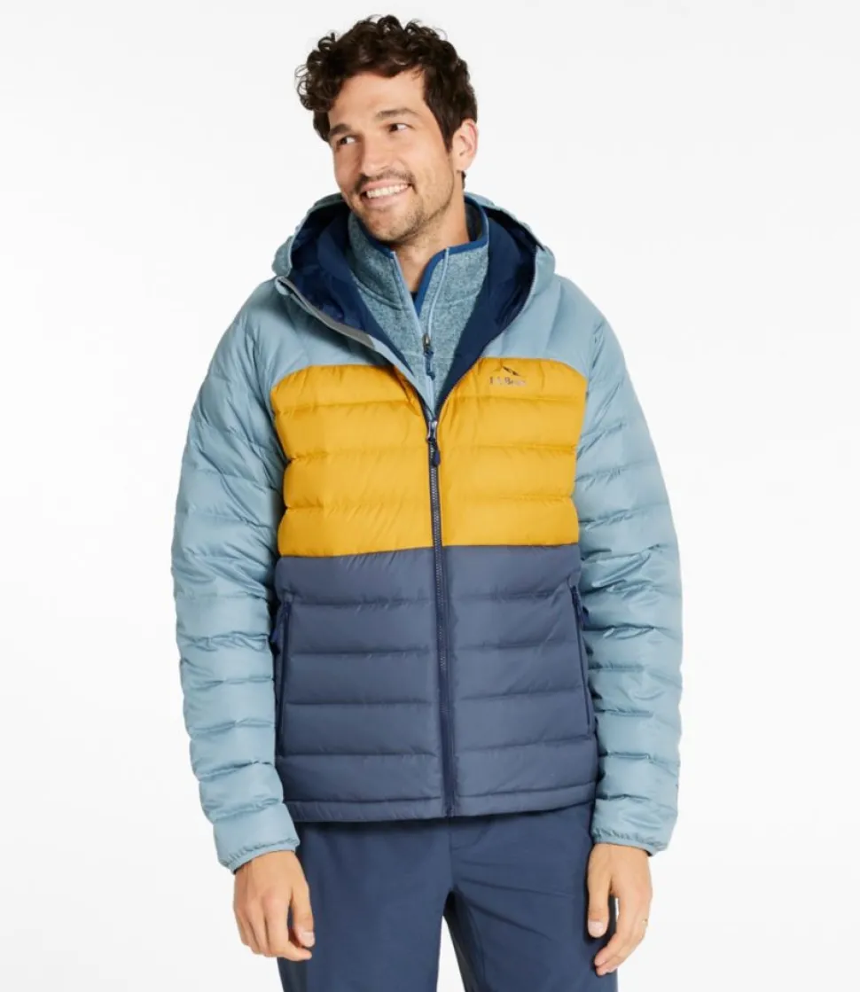 Best Sale L.L.Bean "Men's Bean's Down Hooded Jacket, Colorblock"