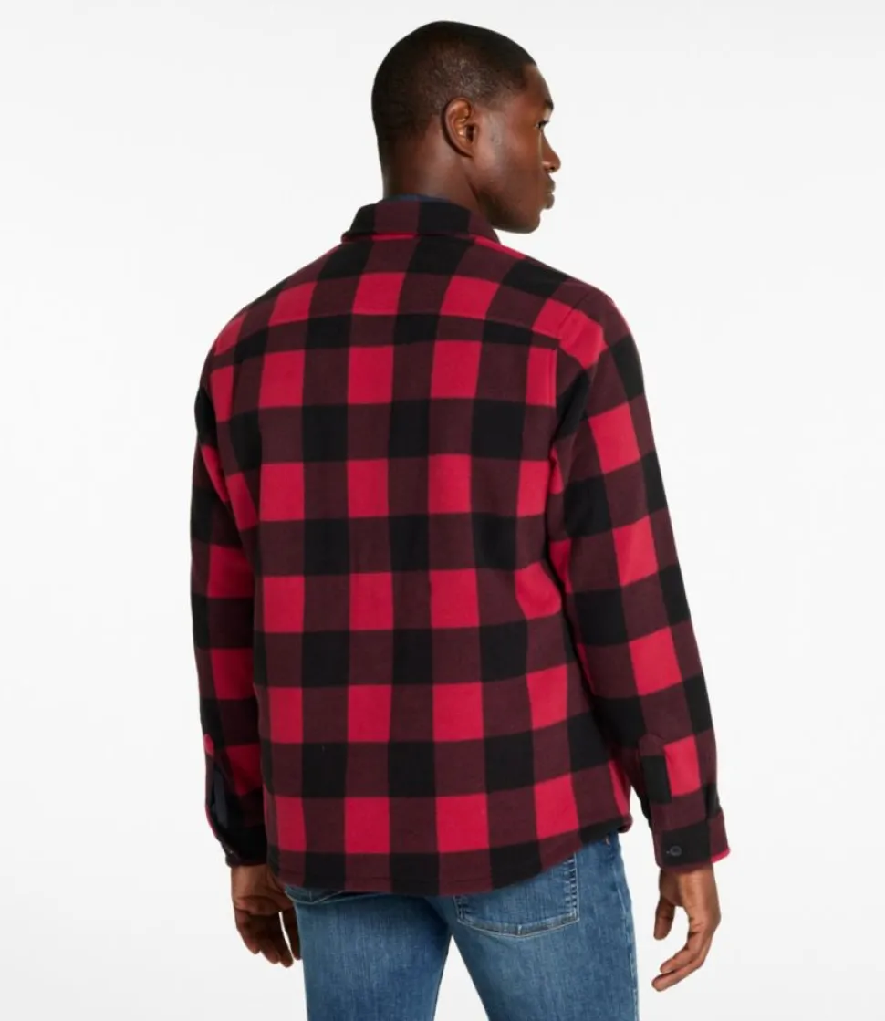 New L.L.Bean "Men's Bean's Mariner Fleece Shirt, Print"