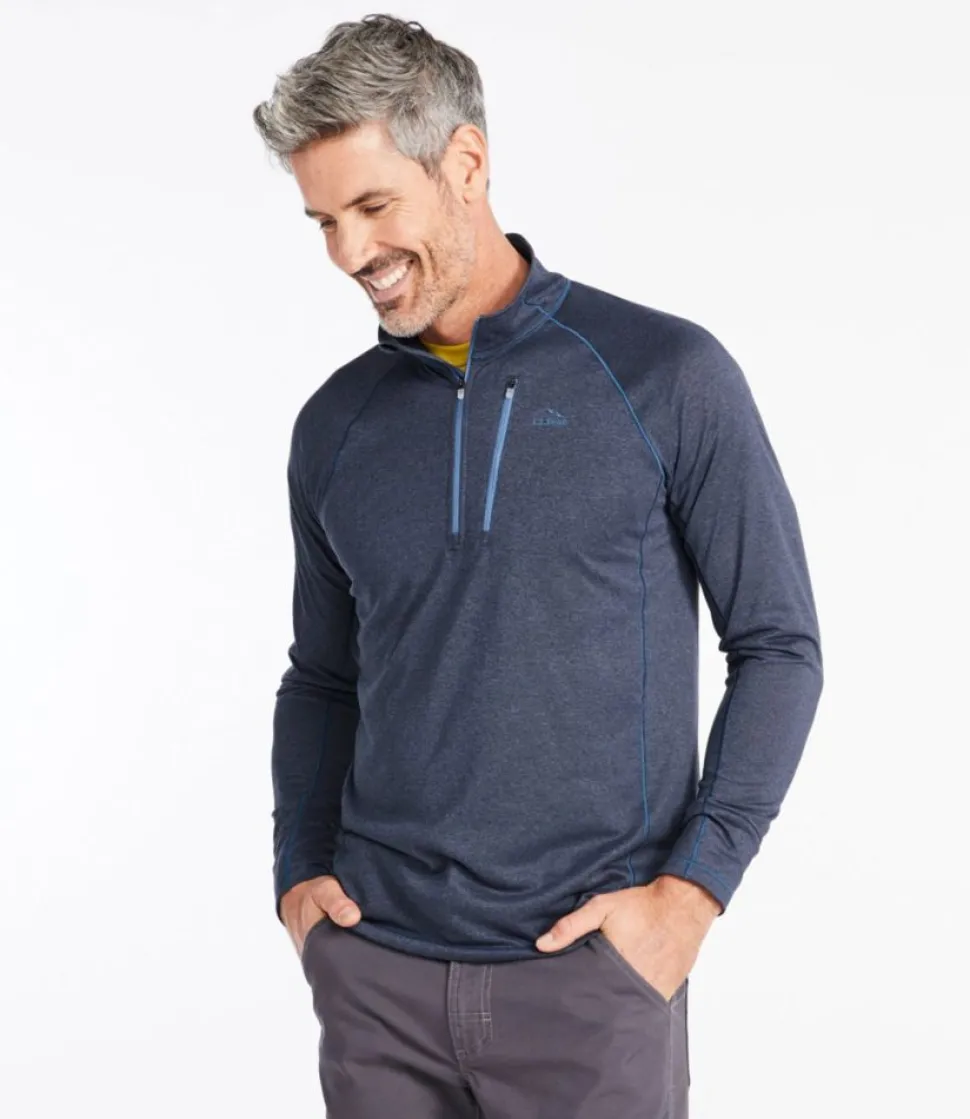 Fashion L.L.Bean "Men's Bean's Quick Dry Trail Tee 1/4 Zip"