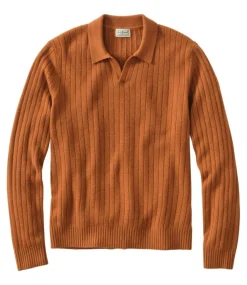 Clearance L.L.Bean "Men's Bean's Ultrasoft Wool Polo Sweater"