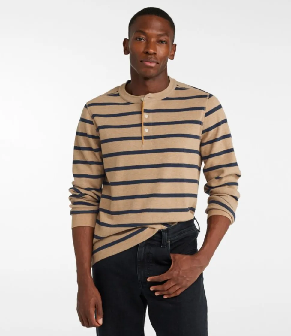 Online L.L.Bean "Men's Bean's Vintage Soft Knit Henley, Stripe"