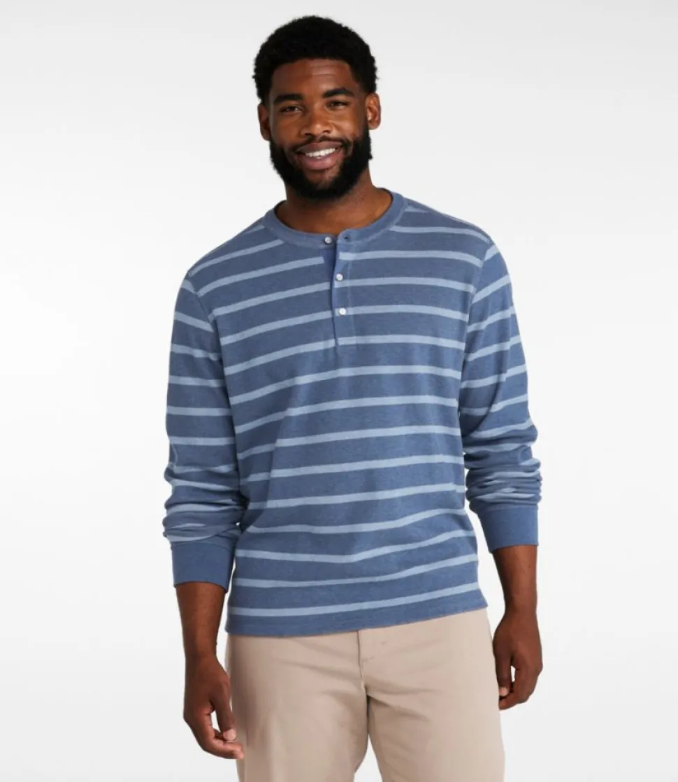 Online L.L.Bean "Men's Bean's Vintage Soft Knit Henley, Stripe"