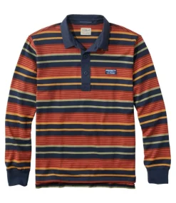 Hot L.L.Bean "Men's Bean's Vintage Soft Rugby, Stripe"