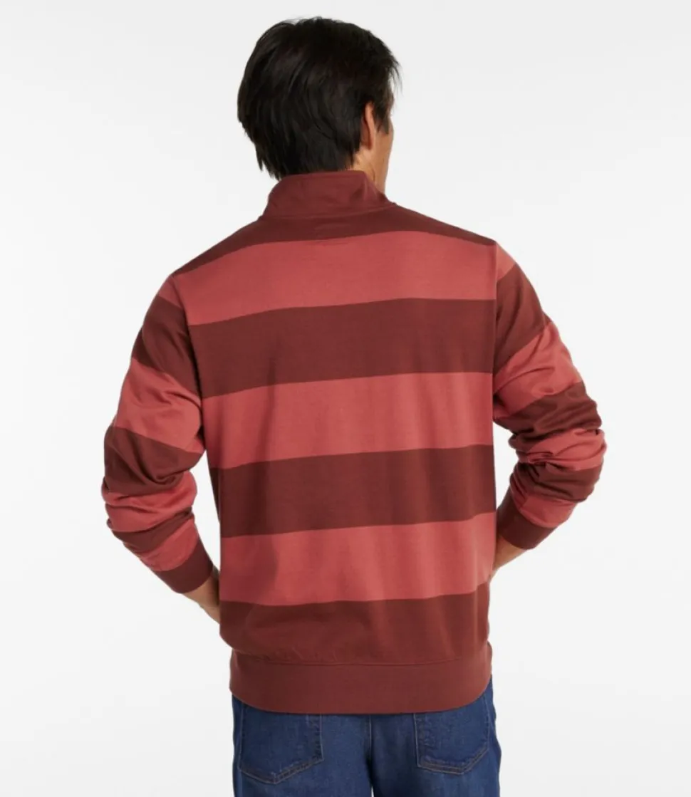 Sale L.L.Bean "Men's Bean's Vintage Soft Rugby, Mockneck, Stripe"