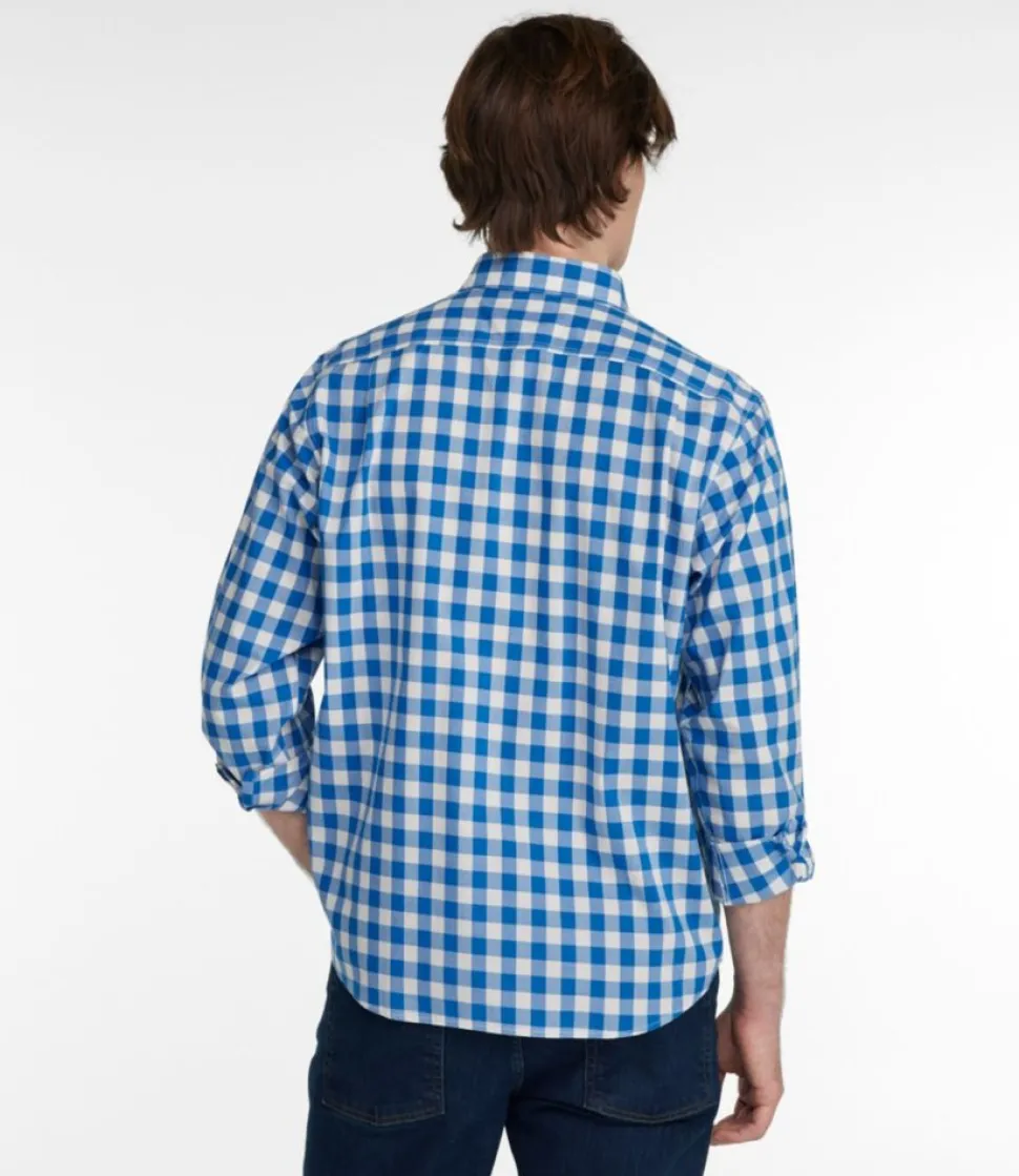 Outlet L.L.Bean "Men's Bean's Wrinkle-Free Everyday Shirt, Traditional Untucked Fit, Plaid, Long-Sleeve"