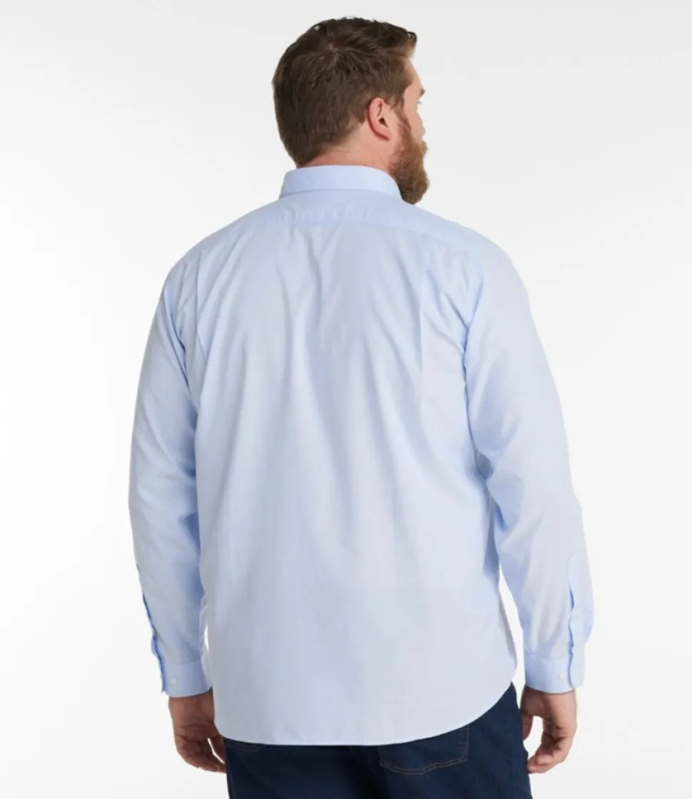 Sale L.L.Bean "Men's Bean's Wrinkle-Free Everyday Shirt, Traditional Untucked Fit, Long-Sleeve" DeepOlive