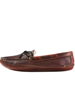 Flash Sale L.L.Bean "Men's Bison Double-Sole Slippers, Shearling-Lined" Raisin