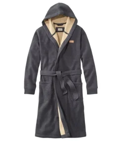 Clearance L.L.Bean "Men's Bonded Waffle Fleece Robe, Hooded"