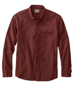 Discount L.L.Bean "Men's Brushed Jaspé Twill Shirt, Traditional Untucked Fit"