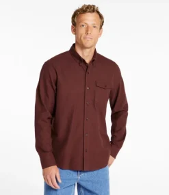 Discount L.L.Bean "Men's Brushed Jaspé Twill Shirt, Traditional Untucked Fit"