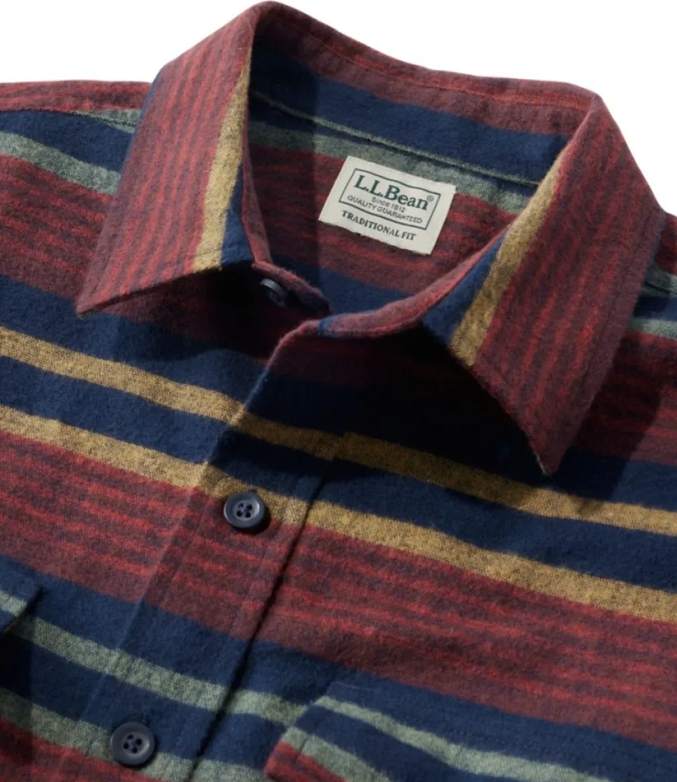 Hot L.L.Bean "Men's Chamois Shirt, Traditional Fit, Stripe" Navy