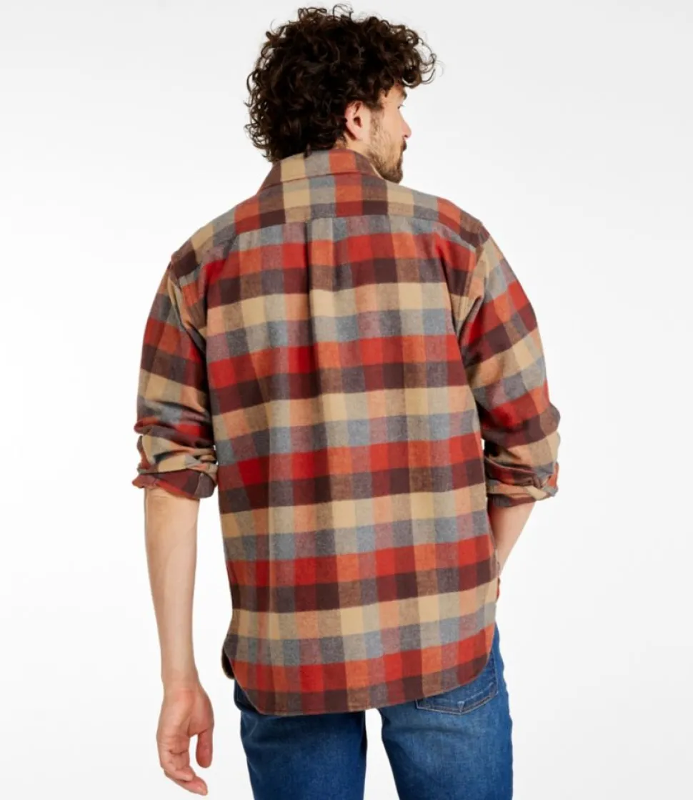 Outlet L.L.Bean "Men's Chamois Shirt, Traditional Fit, Plaid"