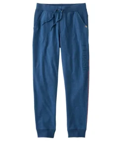 Flash Sale L.L.Bean "Men's Comfort Camp Sweatpants, Logo" BrightMarinerHeather/Logo