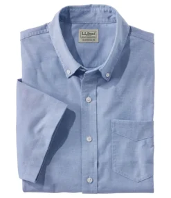 Online L.L.Bean "Men's Comfort Stretch Oxford, Traditional Untucked Fit, Short-Sleeve"