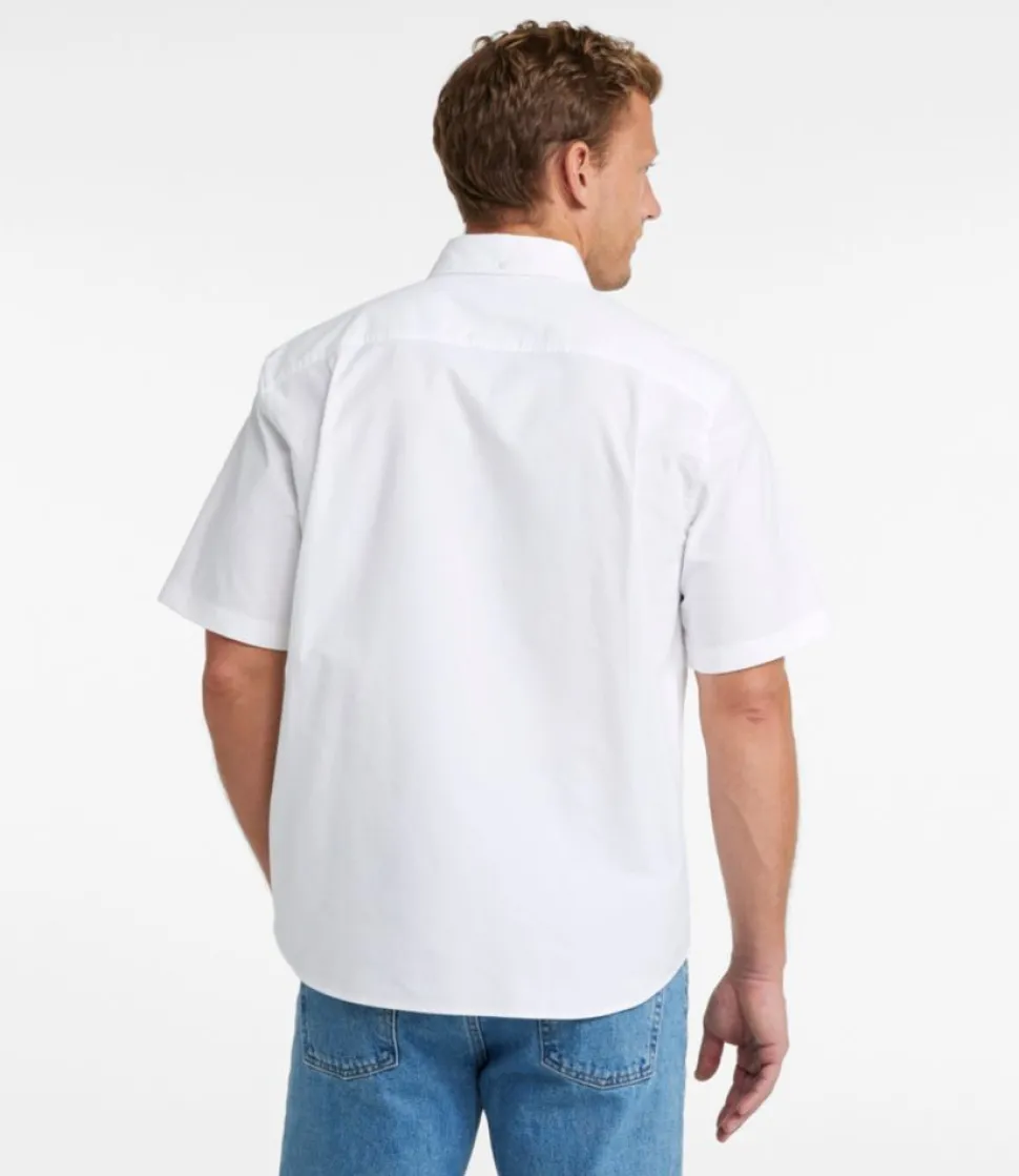 Online L.L.Bean "Men's Comfort Stretch Oxford, Traditional Untucked Fit, Short-Sleeve"