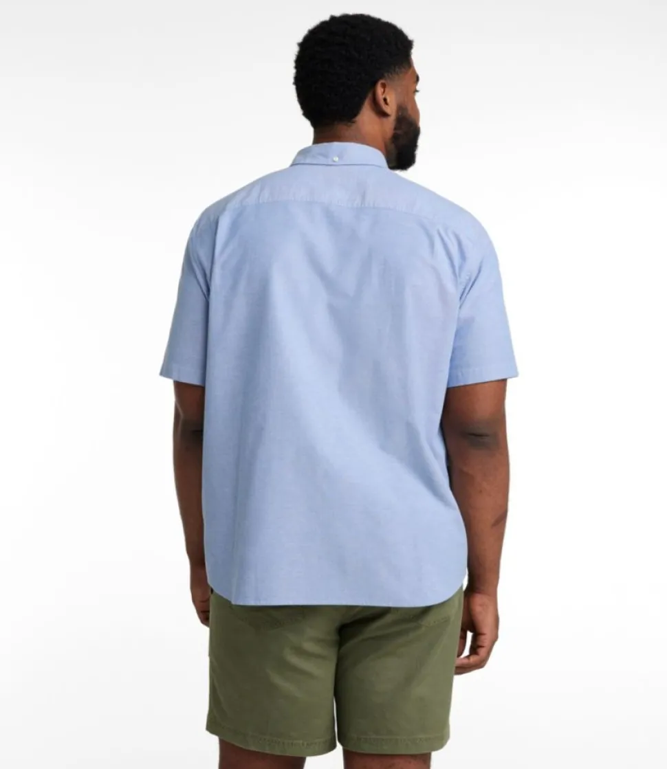 Online L.L.Bean "Men's Comfort Stretch Oxford, Traditional Untucked Fit, Short-Sleeve"