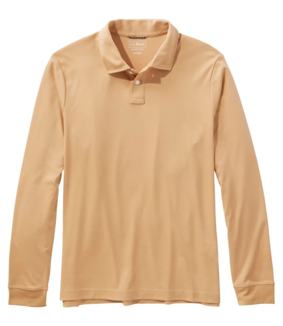 Shop L.L.Bean "Men's Comfort Stretch Performance Polo, Long-Sleeve, Slightly Fitted"