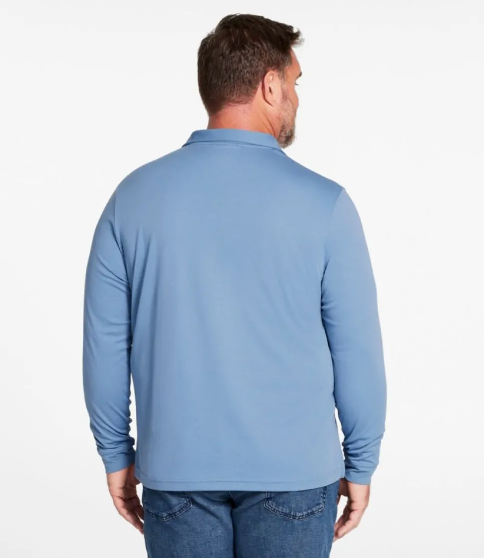 Shop L.L.Bean "Men's Comfort Stretch Performance Polo, Long-Sleeve, Slightly Fitted"