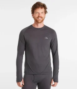 Outlet L.L.Bean "Men's Cresta Ultralight 150 Crew Top" AlloyGray