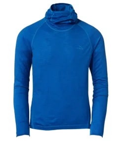 Clearance L.L.Bean "Men's Cresta Ultralight 150 Hoodie, Stripe" RegattaBlue/GlacierBlue