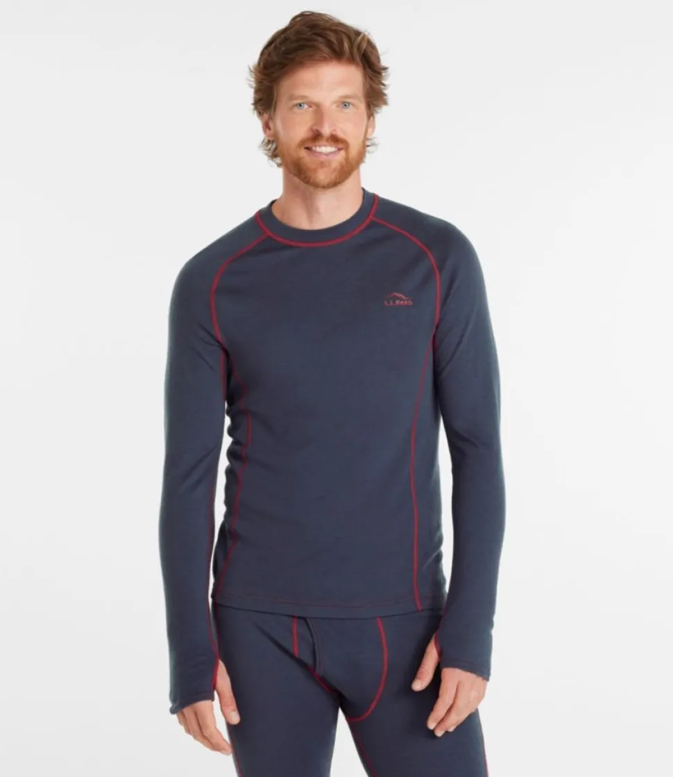 Discount L.L.Bean "Men's Cresta Wool Midweight 250 Crew Top"