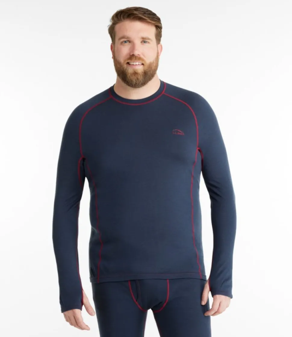 Discount L.L.Bean "Men's Cresta Wool Midweight 250 Crew Top"
