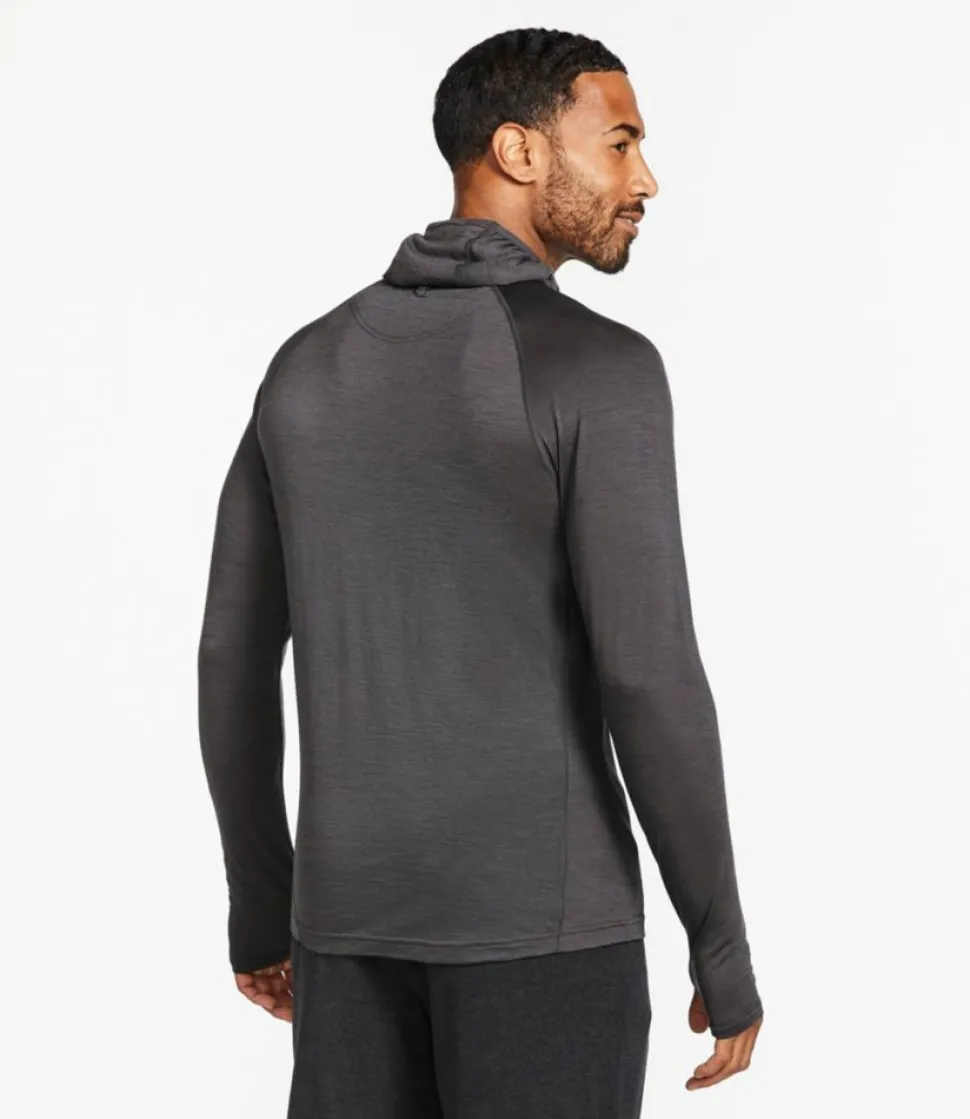 Cheap L.L.Bean "Men's Cresta Wool Ultralight 150 Base Layer, Hoodie" AlloyGray