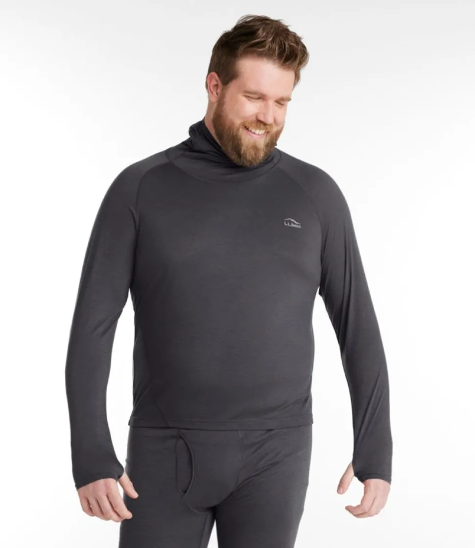 Cheap L.L.Bean "Men's Cresta Wool Ultralight 150 Base Layer, Hoodie" AlloyGray