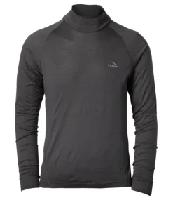 Fashion L.L.Bean "Men's Cresta Wool Ultralight 150 Turtleneck" AlloyGray
