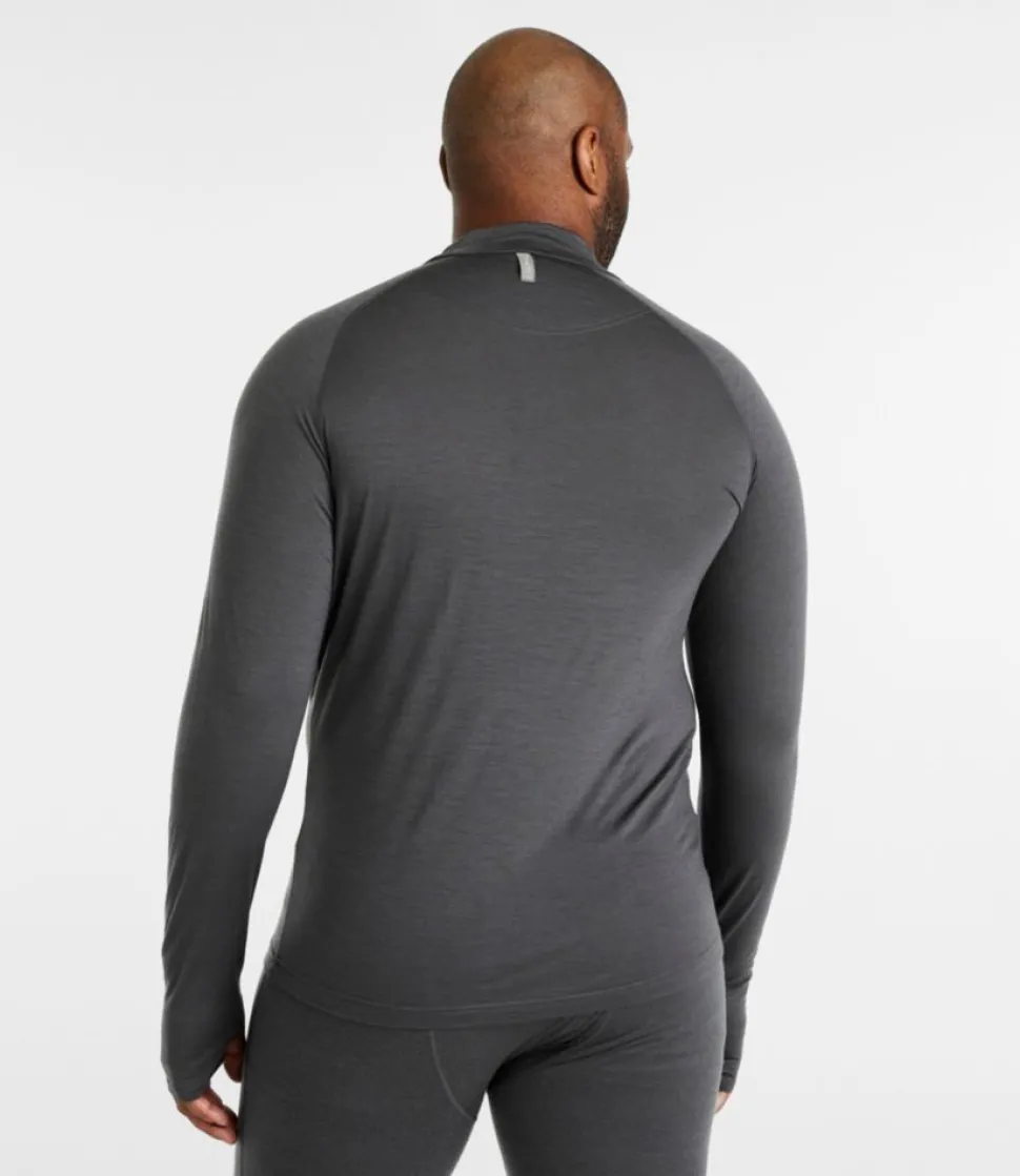 Fashion L.L.Bean "Men's Cresta Wool Ultralight 150 Turtleneck" AlloyGray
