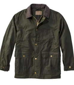 Outlet L.L.Bean "Men's Double L Waxed-Cotton Upland Coat"